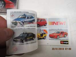 Bburago 1996 -pienoismalliautojen tuoteluettelo