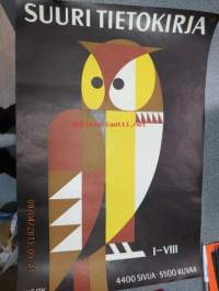 WSOY Suuri tietokirja I-VIII -mainosjuliste