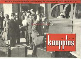 Kauppias 1954 nr 11 - brutto-, netto- vai ohjehinnat ? mainokset:Fazerina, Kisa sokeri, Atlas Suomen Trikoo,  Peto työvälineitä, Kotka vehnäjauho, Lahden