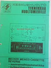 Becker Mexico Cassette Reverse -suunnanvaihtoautomatiikka, kytkentätekniikka - Tekniikkaa huoltomiehille