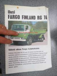 Fargo Finland RG 16 (Valmet 611 CSA moottorilla) -myyntiesite