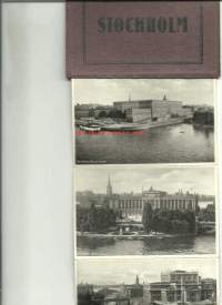 Stockholm kuvahaitari , 10 vanhaa korttia, paikkakuntapostikortti