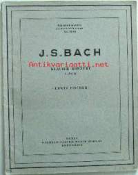 Nuotit - Johann Sebastian Bach Klavier-Konzert A-Dur. Ausgabe für 2 Klaviere. Herausgegeben von Edwin Fischer