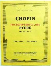 Nuotit - Chopin Etude Op. 10. No 3. Pianolle För piano