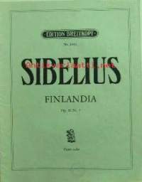 Nuotit - Jean Sibelius Finlandia Tondichtung für Orchester Opus 26 Nr. 7. Bearbeitung für Pianoforte zu 2 Händen