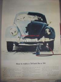 Volkswagen of America Inc. 1965; How to make a ´54 to look like a ´64 -mainosjuliste
