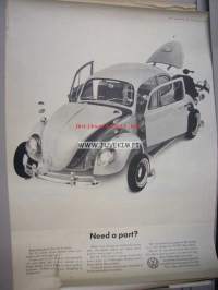 Volkswagen of America Inc. 1965; Need a part -mainosjuliste